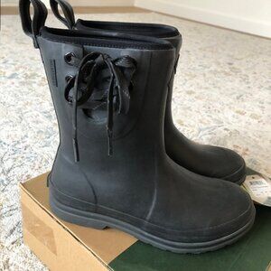 Muck Boots Women's Muck Originals Black Pull-On Rain Boots with Bows OMW000, US7